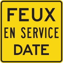 Nouvelle signalisation – Feux en service
