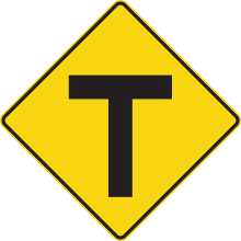 Intersection en T
