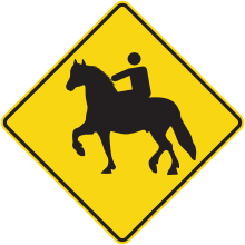 Horse with Rider sign