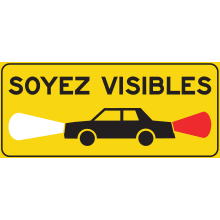 Be Visible sign