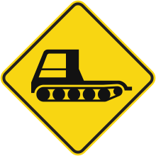 Surfacing Machine on the OHV Trail sign