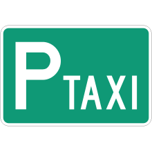 Aire de stationnement pour taxis