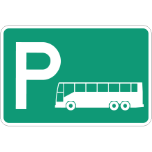 Aire de stationnement pour autobus
