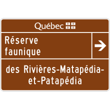 Wildlife Reserve Entrance sign
