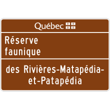 Wildlife Reserve Identification sign
