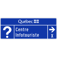 Direction to Tourist Information Centre sign