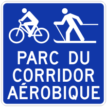 Off-highway Bicycle Route Sign