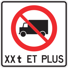 Accès interdit aux camions