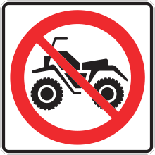 Accès interdit aux motoquads