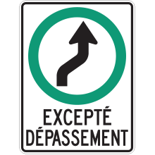 Mandatory Route for Uphill Passing Lanes sign