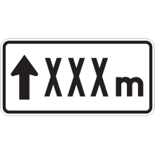 Direction and distance tab signs