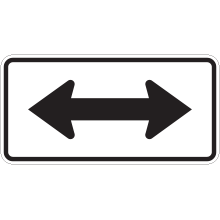 Regulatory direction tab signs