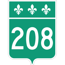 Écusson route 208