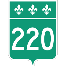 Écusson route 220