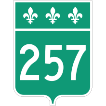Écusson route 257