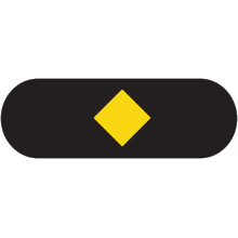 Feux de circulation (carré appuyé sur une pointe)