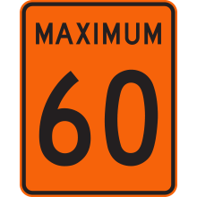 Limite de vitesse 60 km/h
