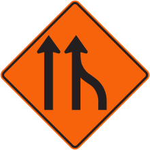 Lane Merge sign