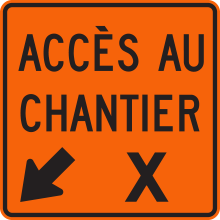 Accès au chantier