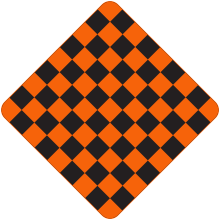 Checkerboard sign