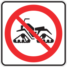 Accès interdit aux motoquads sur chenilles