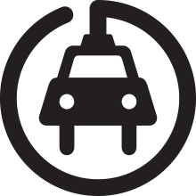 Symbole du véhicule électrique