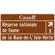 National Wildlife Area Sign