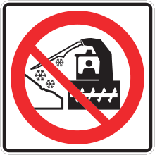 Interdiction de souffler la neige