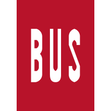 Marque rouge pour voies réservées exclusivement aux autobus