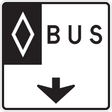 Reserved Lane signs