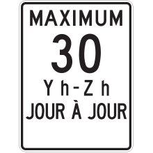 Speed Limit signs 30 km/h