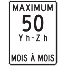 Speed Limit signs 50 km/h