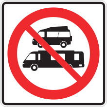 Accès interdit aux véhicules récréatifs