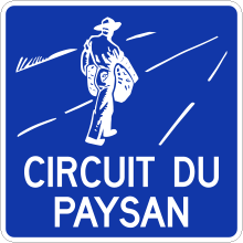 Indication du circuit touristique (Circuit du Paysan)