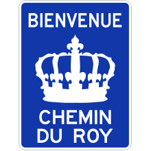 Identification de la route touristique (Chemin du Roy)