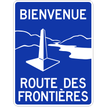 Identification de la route touristique (Route des Frontières)
