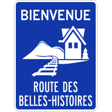 Identification de la route touristique (Route des Belles-Histoires)