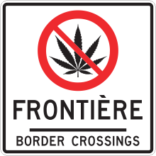 No border crossings with cannabis