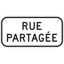 Rue partagée (panonceau)