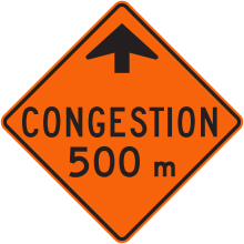 Signal avancé de congestion 500 m