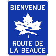 Identification de la route touristique (Route de la Beauce)
