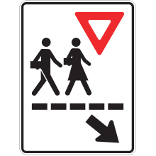 School Crosswalk sign