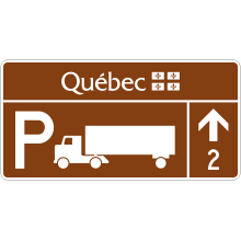 Truckers’ Rest Area sign 