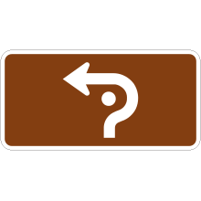 Left Directional Arrow Tab Signs