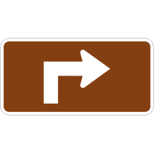 Advance Right Directional Arrow tab sign 
