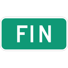 Ends tab sign