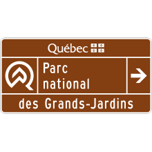 Parc national du Québec (entrée)