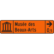 Temporary Direction sign (private tourist facilities)