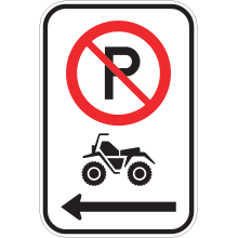 Stationnement interdit aux motoquads
