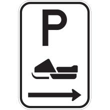 Stationnement autorisé aux motoneiges